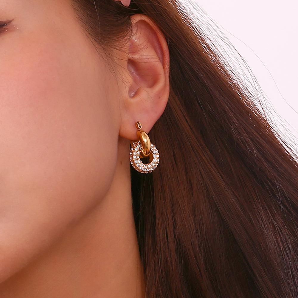 Donut Drop Earrings